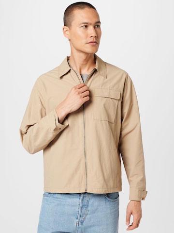 BURTON MENSWEAR LONDON Between-Season Jacket in Beige: front