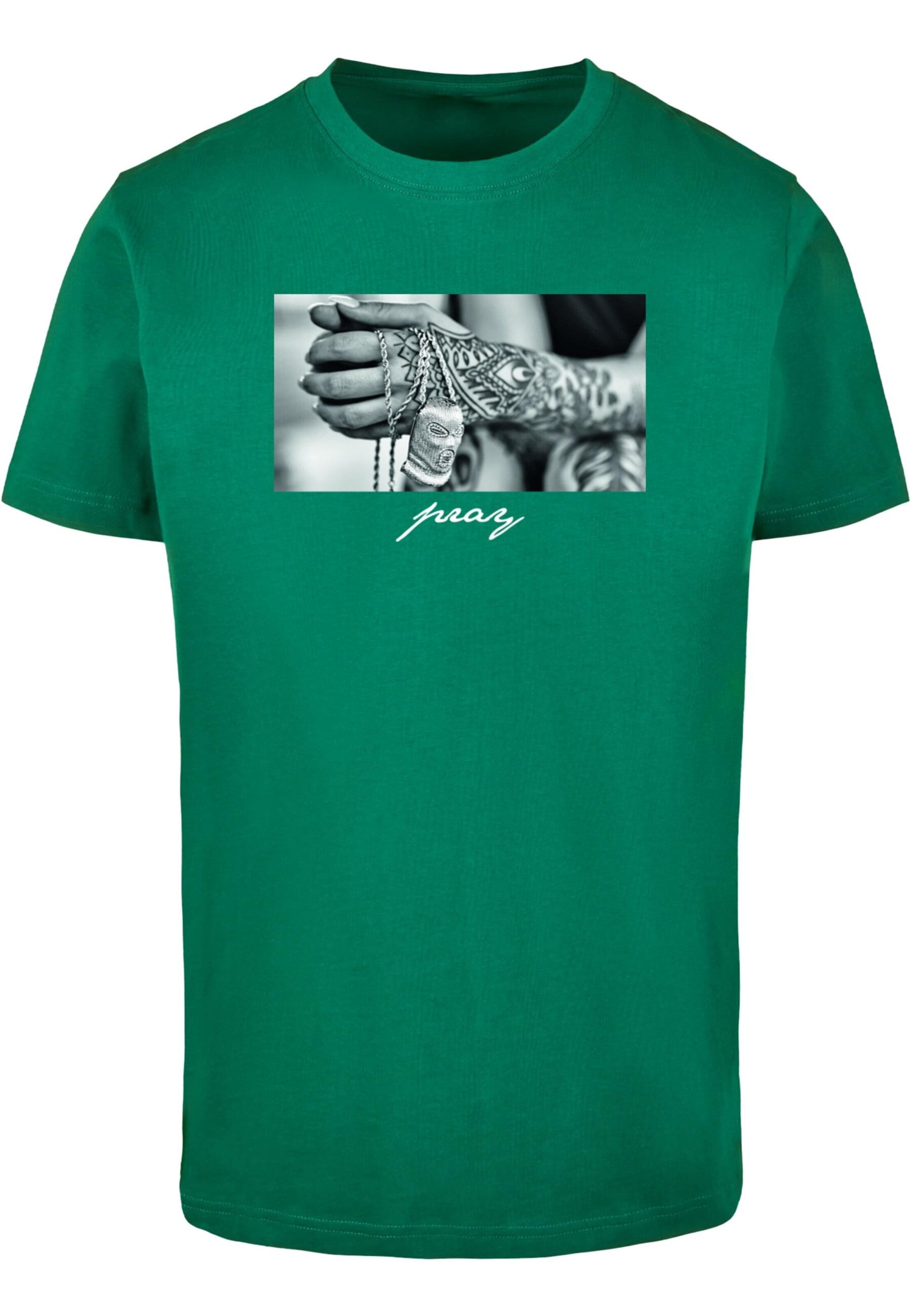 Maglietta 'Pray 2.0' di MT Men in verde: frontale
