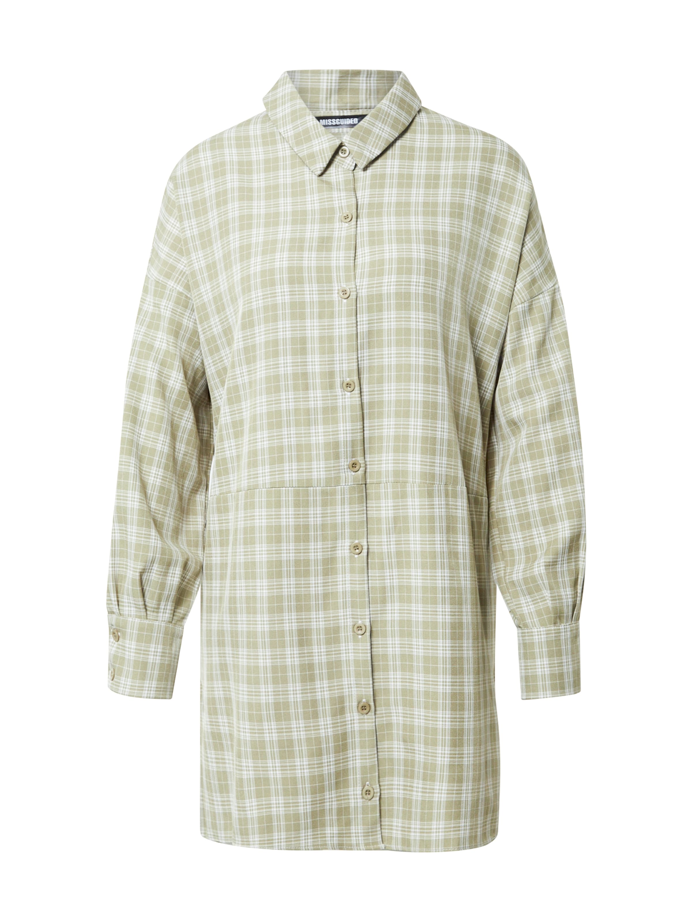 Robe-chemise Missguided en vert : devant
