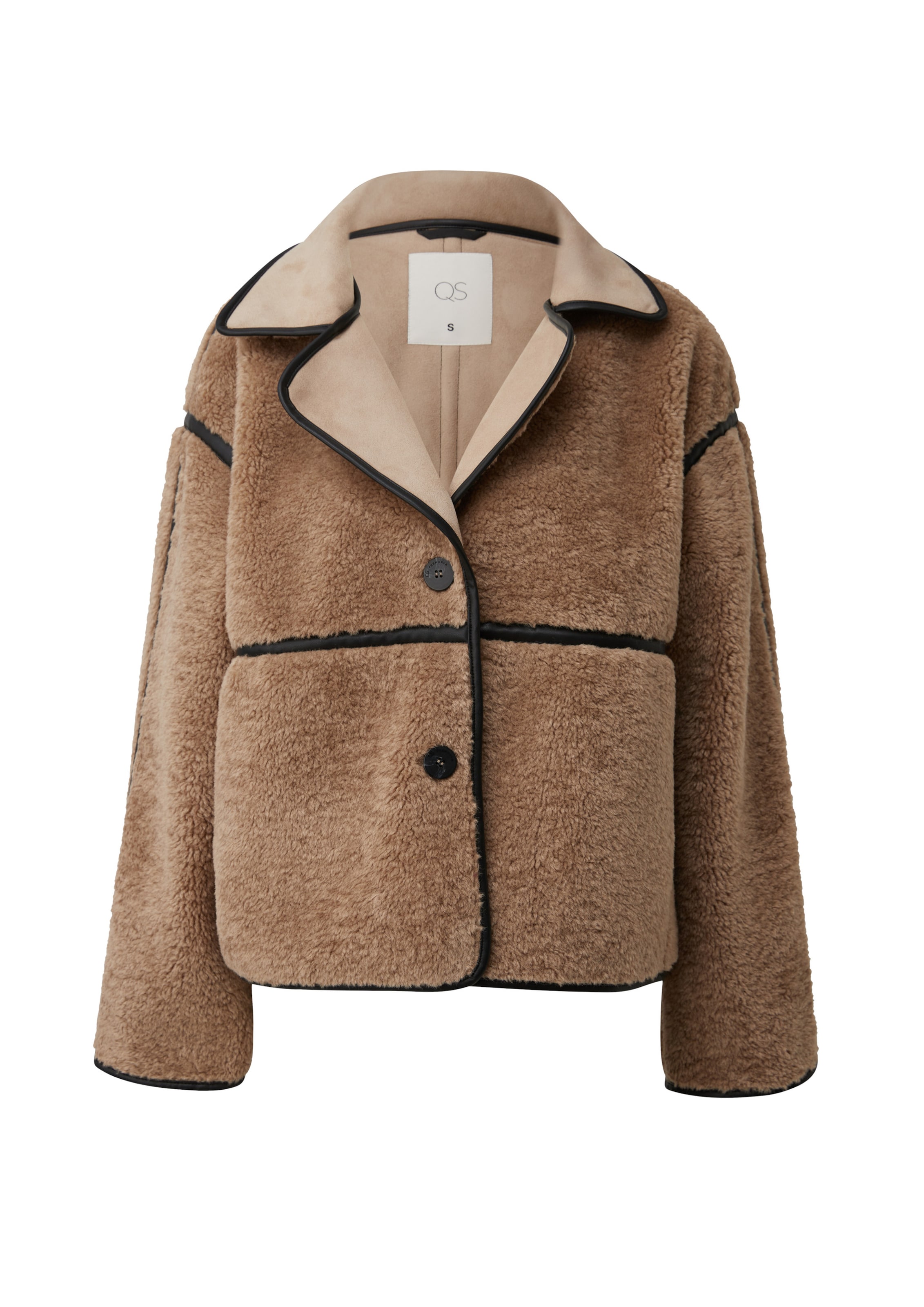 Veste d’hiver QS en marron : devant