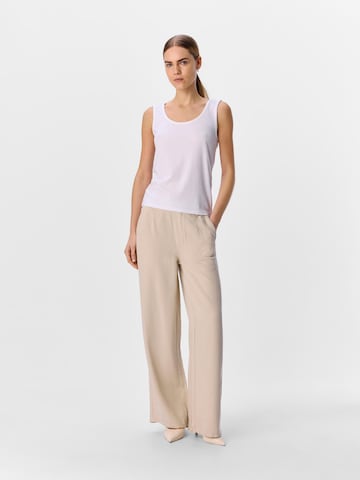 OBJECT Wide Leg Jeans 'Frame' i beige