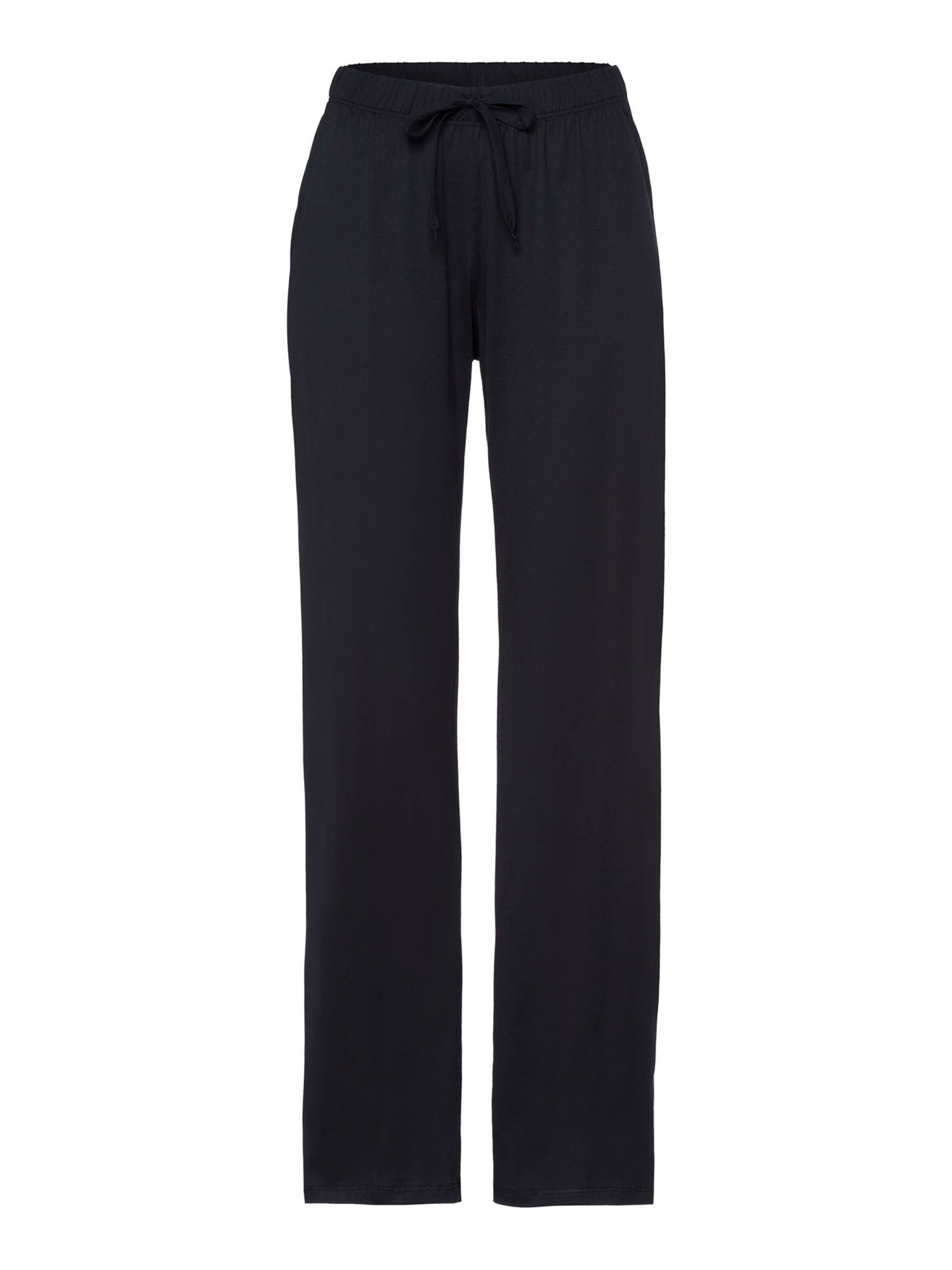 Pantalon ' Cotton Deluxe ' Hanro en noir : devant
