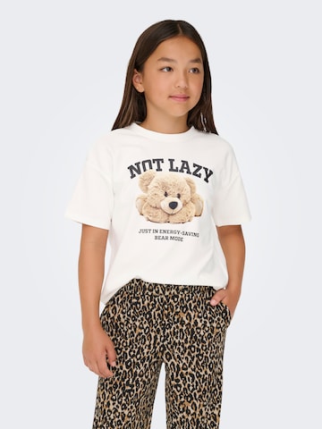 ONLY GIRLS Shirt 'KOGBillie' in Wit: voorkant