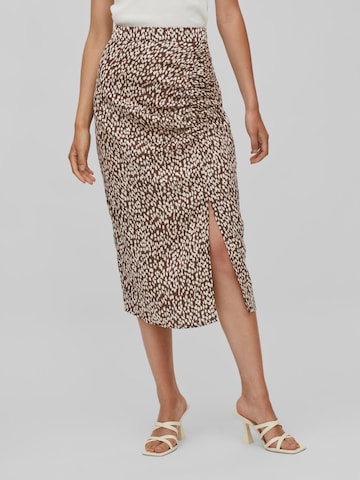 VILA Skirt in Brown: front