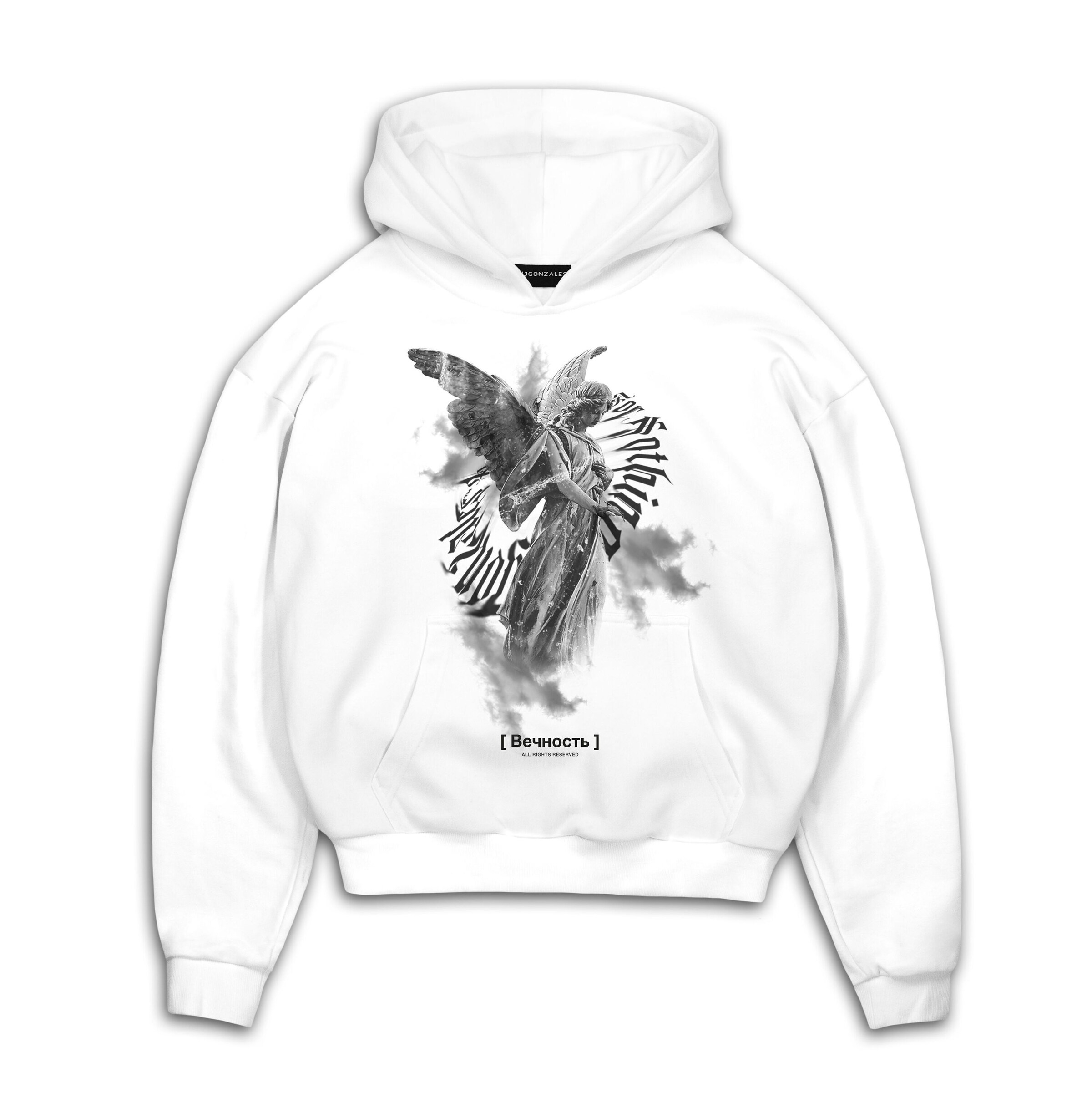 MJ Gonzales Sweatshirt in White: front