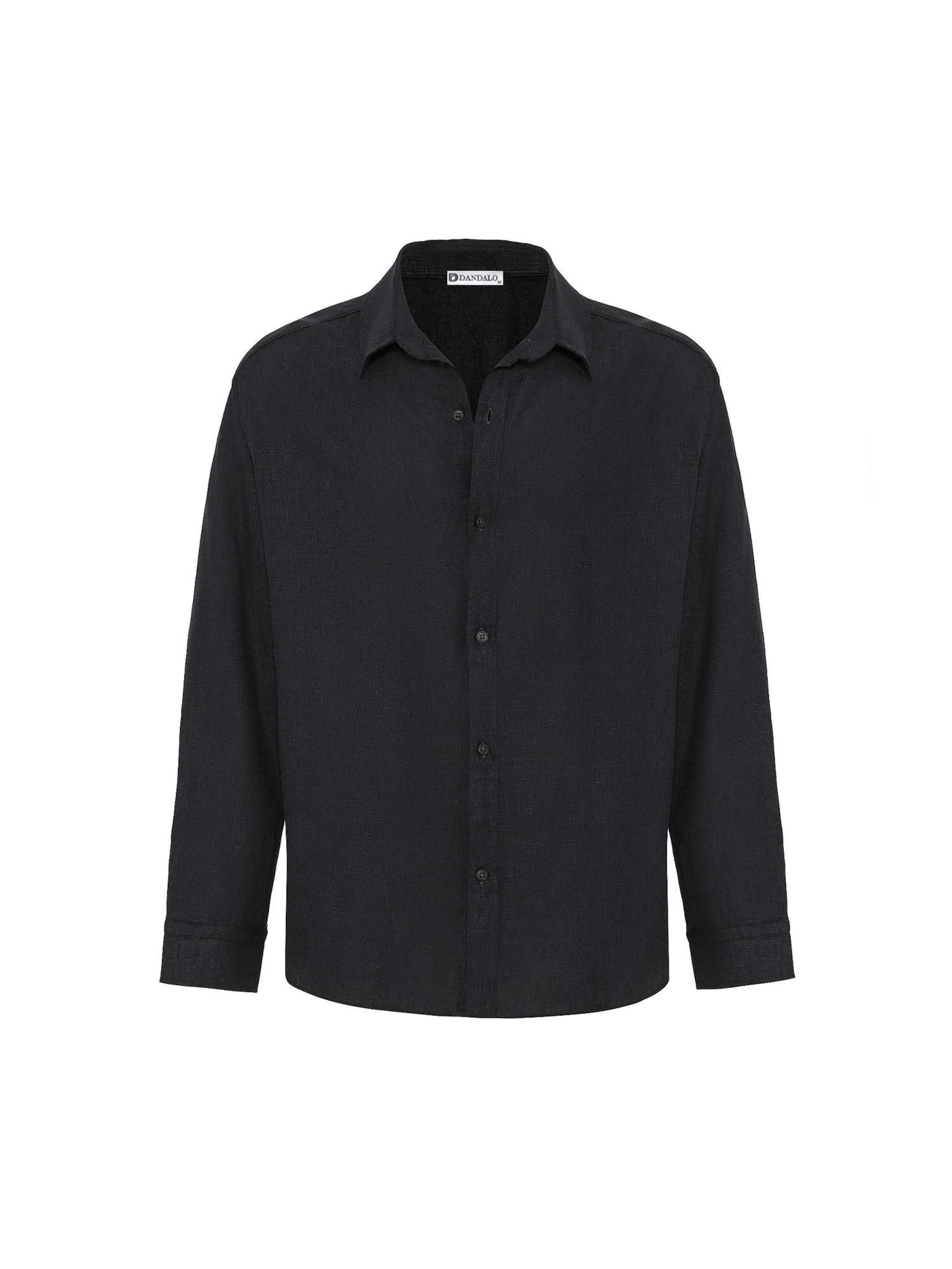 Dandalo Button Up Shirt in Black, Item view