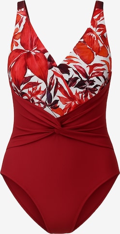 C&City Triangle Swimsuit in Red: front