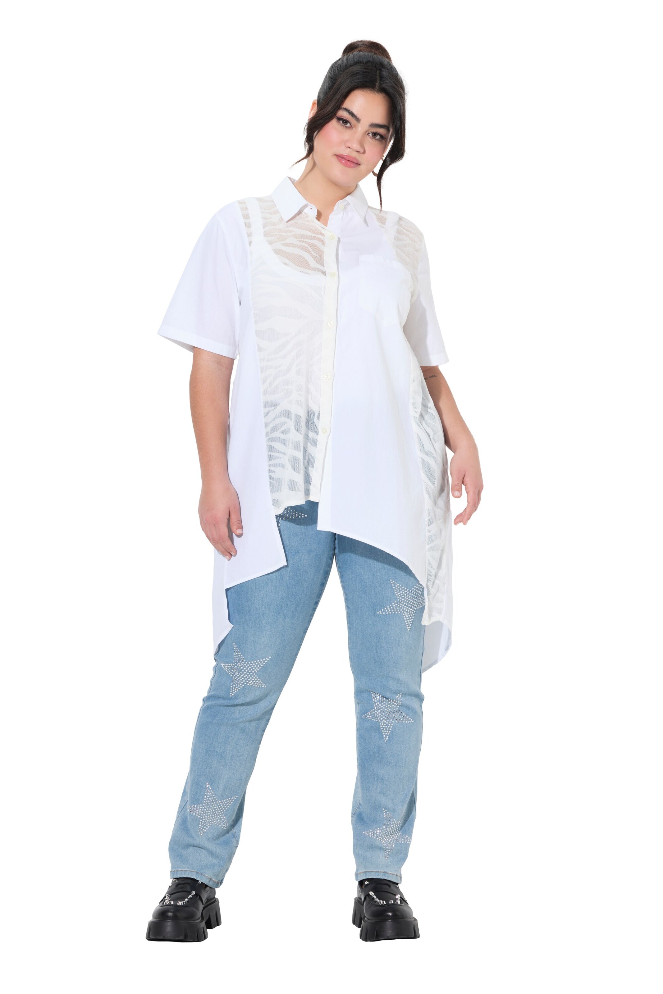 Angel of Style Blouse in Wit: voorkant