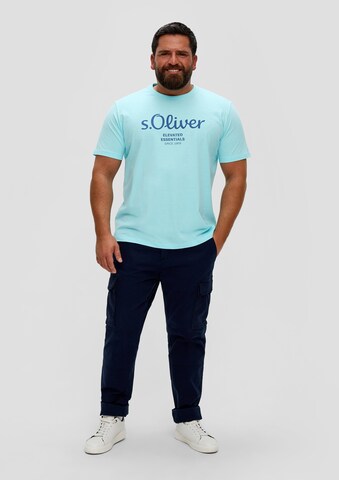 s.Oliver Men Big Sizes T-Shirt in Blau