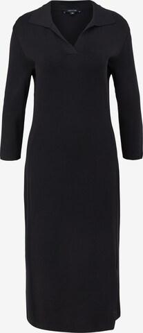COMMA Úpletové šaty – černá: přední strana