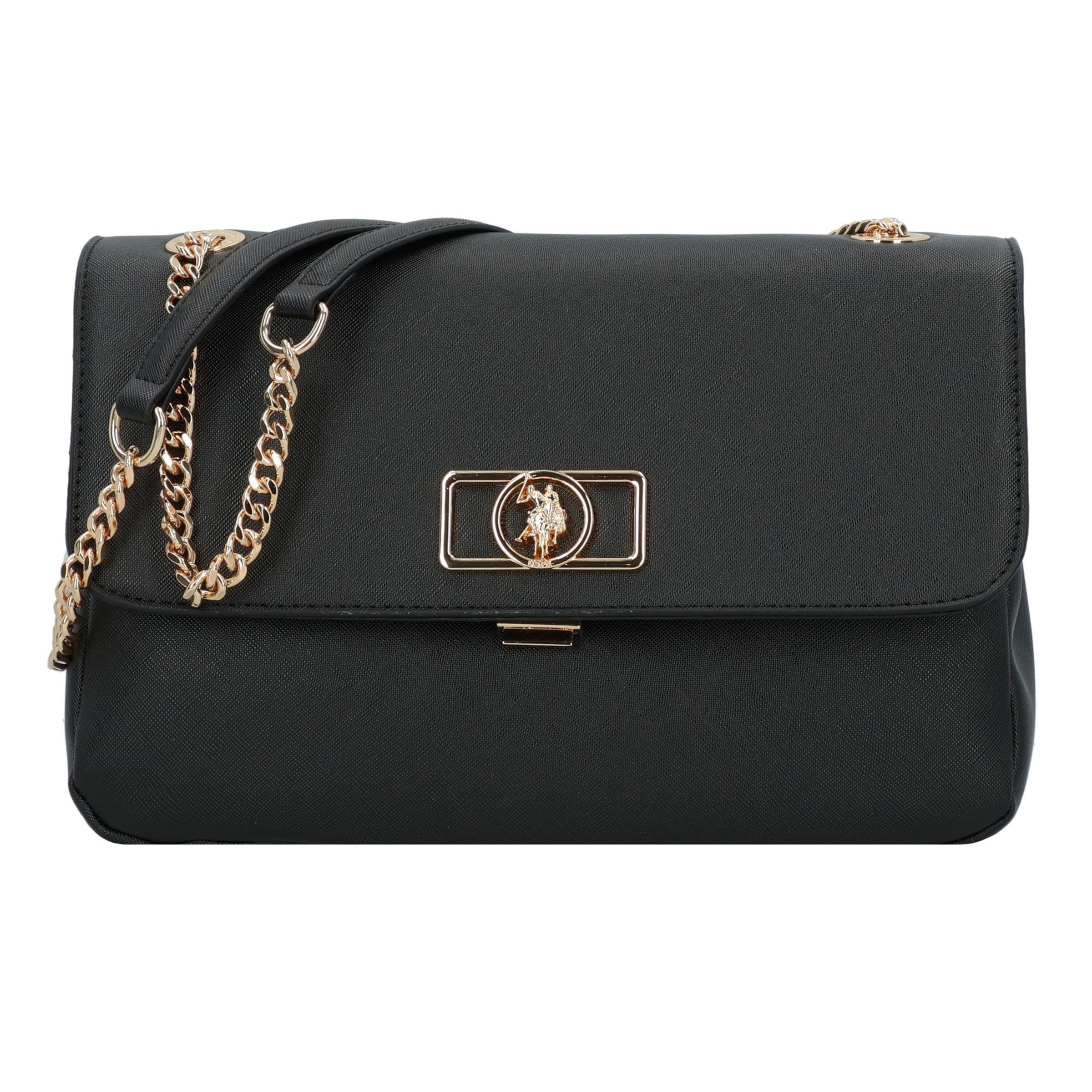 U.S. POLO ASSN. Torba na ramię 'Jones' w kolorze czarny: przód