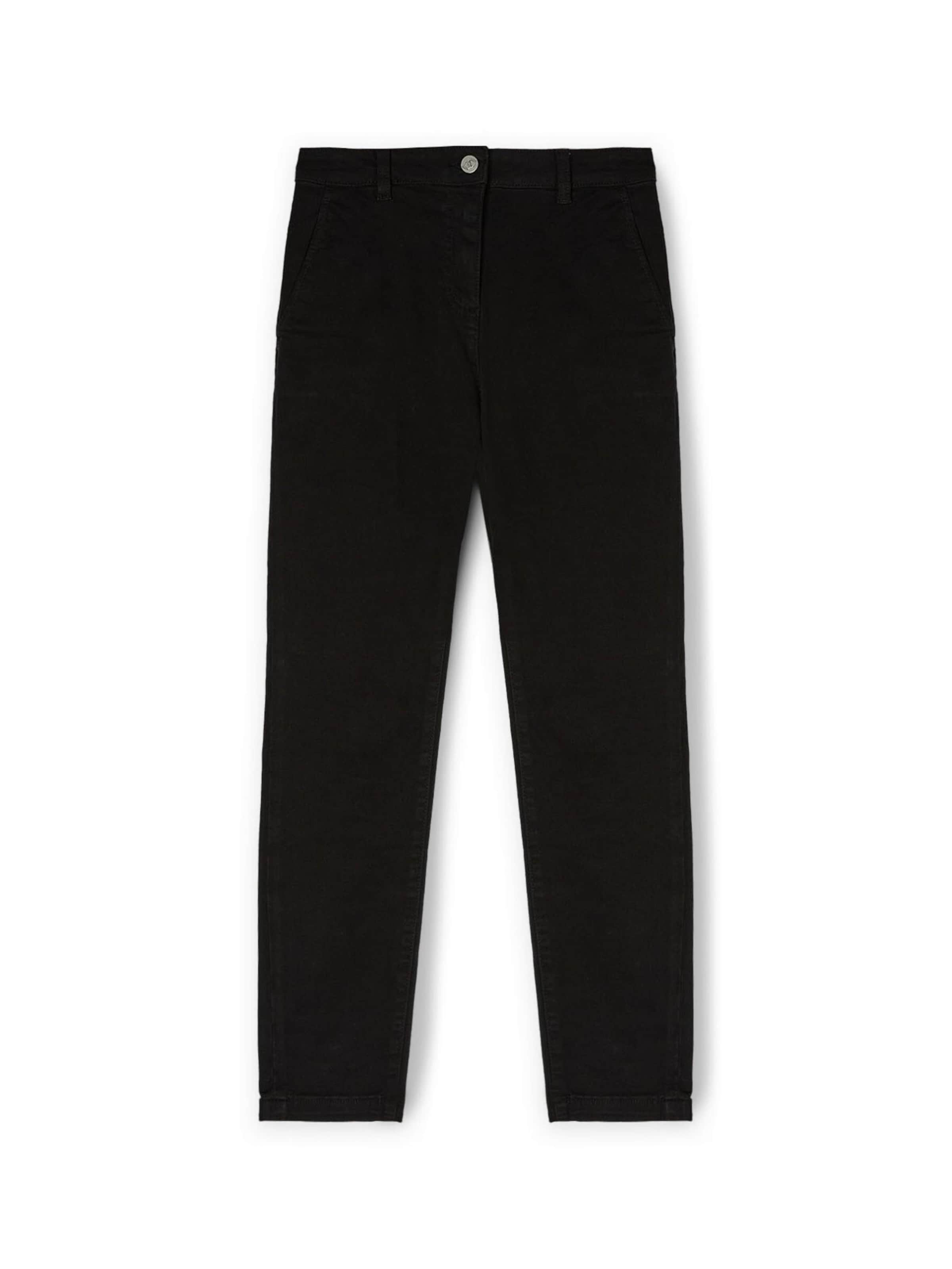 MOTIVI Loose fit Trousers in Black: front