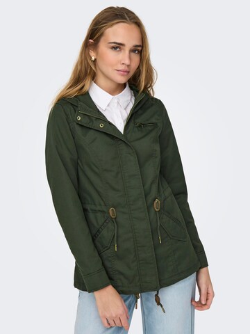 Parka mi-saison 'LORCA' ONLY en vert : devant