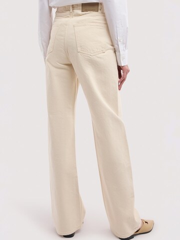 Wide Leg Jean Trussardi en beige