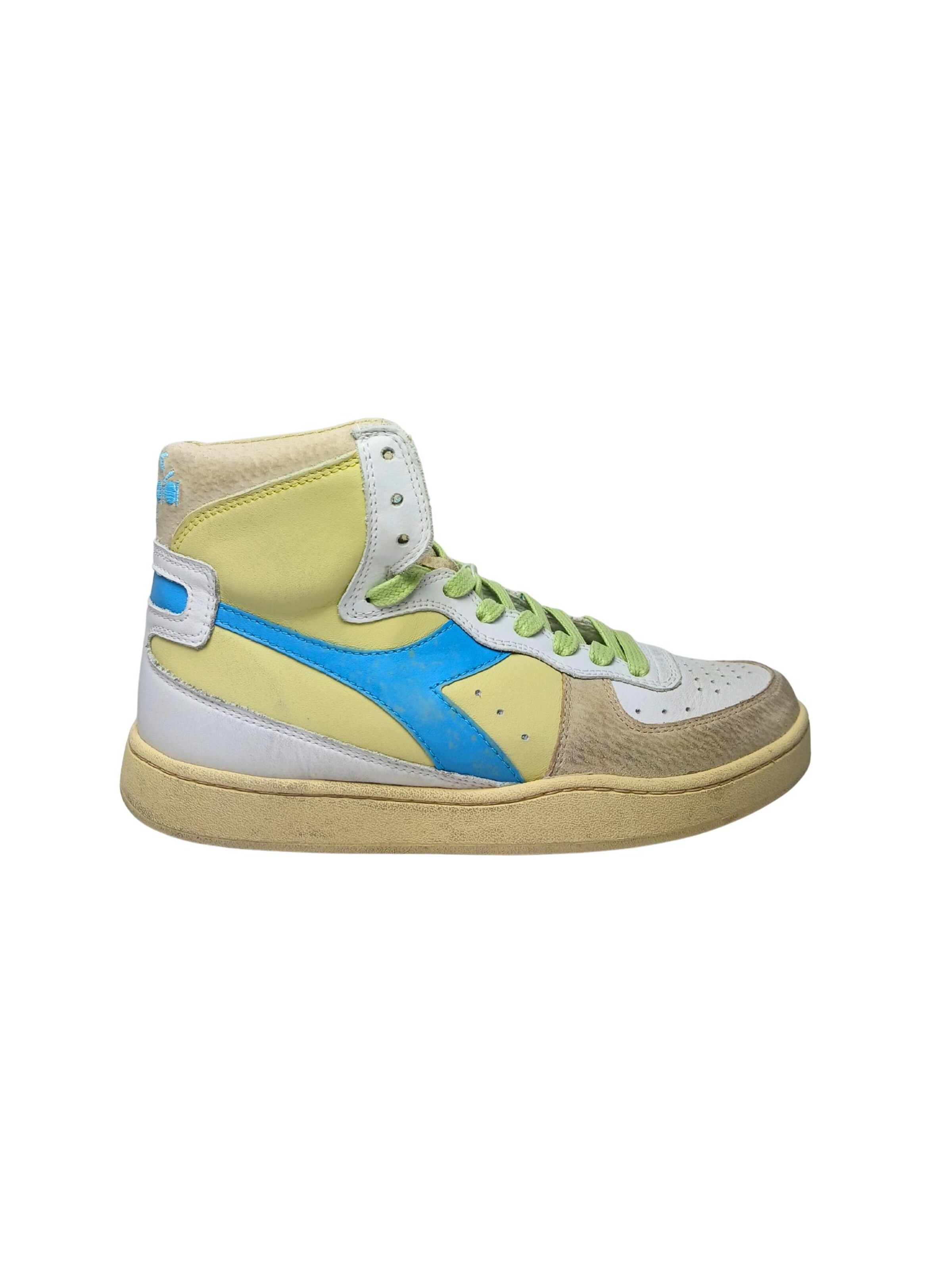 Diadora Sneaker high in Gelb: Vorderseite