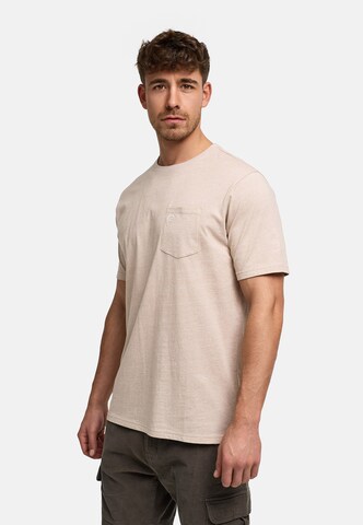 INDICODE JEANS Shirt 'Strib' in Beige