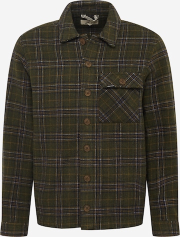 BLEND Regular fit Button Up Shirt in Green: front