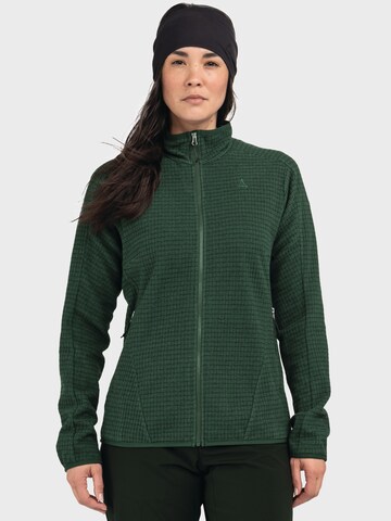 Veste en polaire fonctionnelle Schöffel en vert : devant