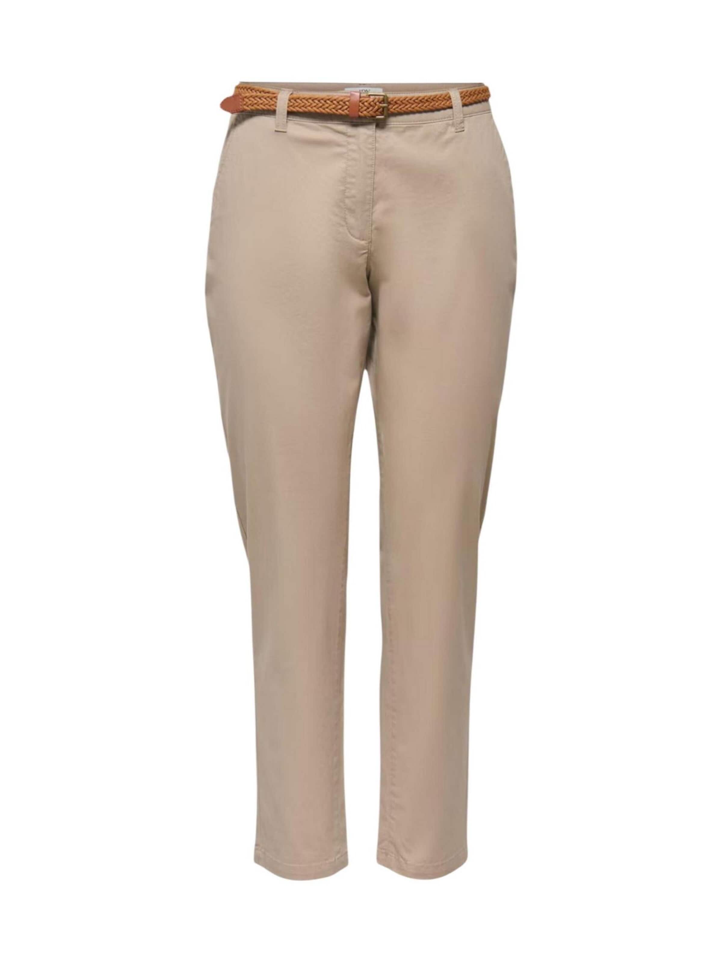 regular Pantaloni 'JDYCHICAGO MW BELT CHINO PANTS WVN NOOS 15311897' di Jaqueline de Yong in beige