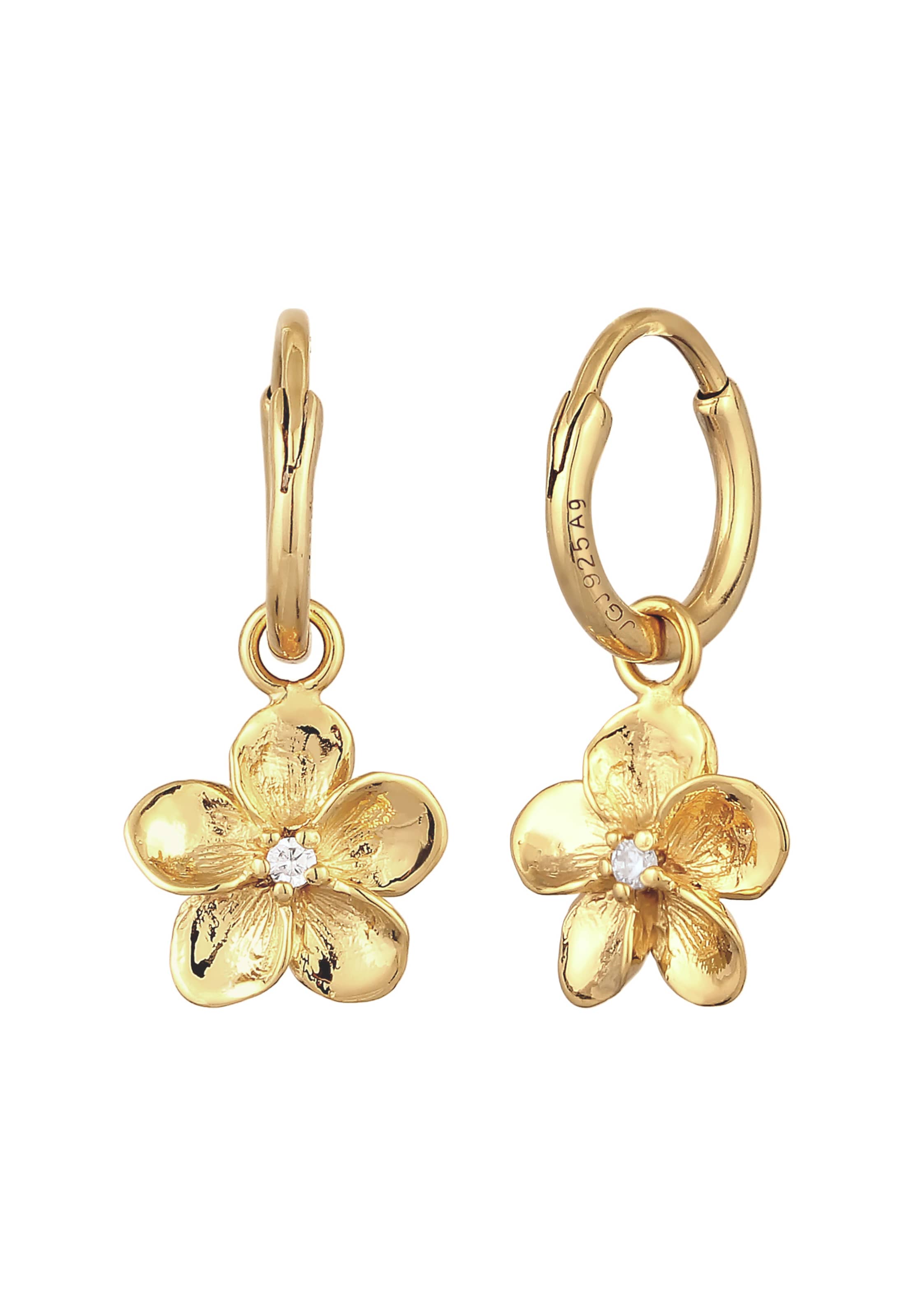 ELLI Ohrringe 'Frangipani' in Gold