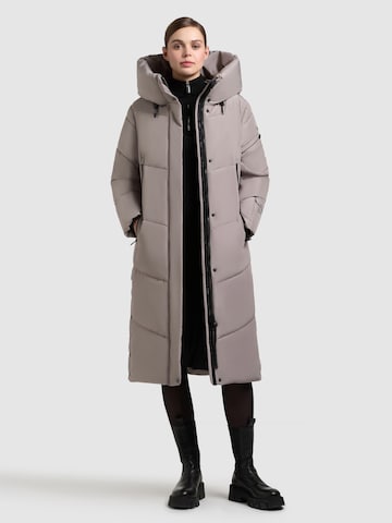 khujo Wintermantel 'Pulset Matt ' in Grijs