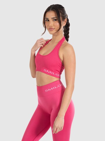 Smilodox Bustier Sporttop 'Azura' in Roze