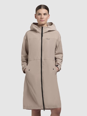 khujo Between-seasons coat 'ZLATA' in Beige: front