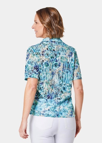 Goldner Shirt in Blau