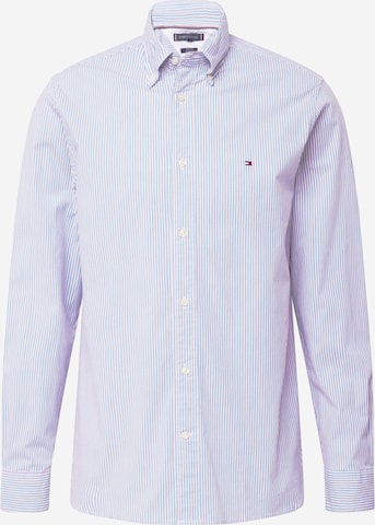 TOMMY HILFIGER Button Up Shirt 'FLEX' in Blue: front