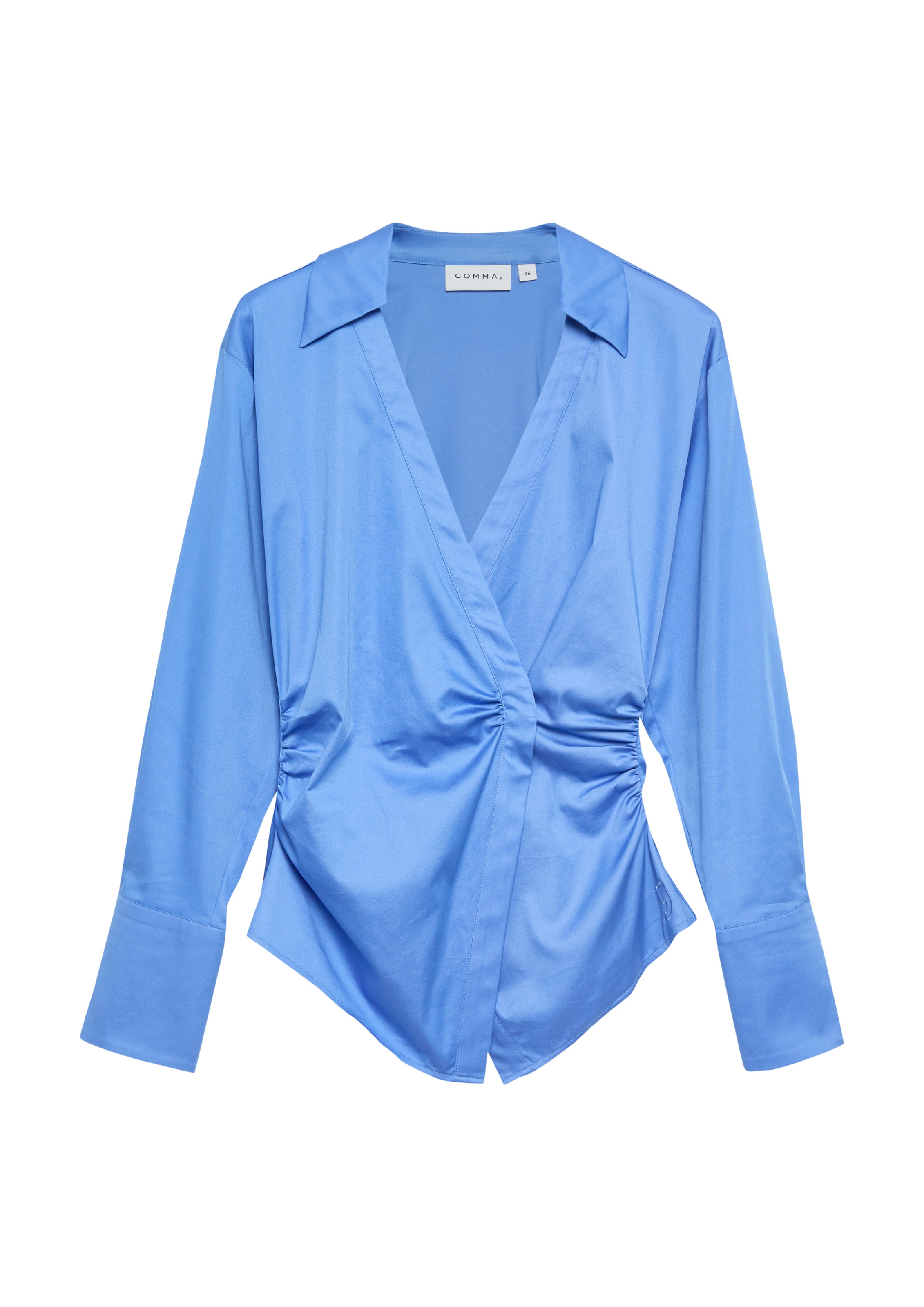 COMMA Bluse in Blau: Vorderseite