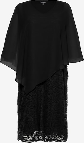 Ulla Popken Cocktail Dress in Black: front