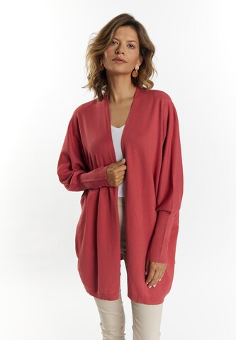 Usha Knit Cardigan 'Lurea' in Red: front