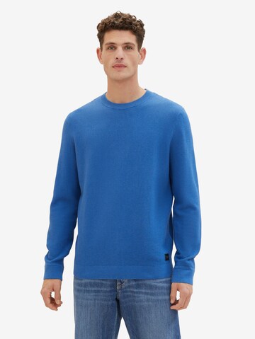 TOM TAILOR Sweater in Blue: front