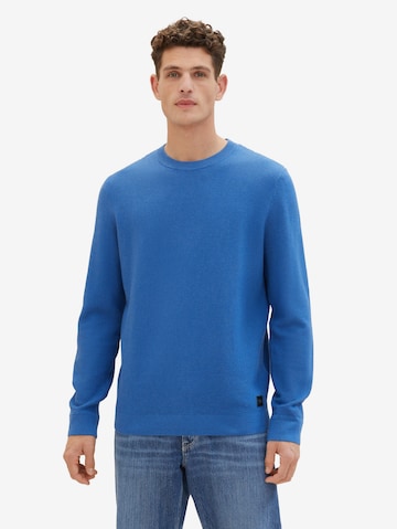 TOM TAILOR Sweater in Blue: front