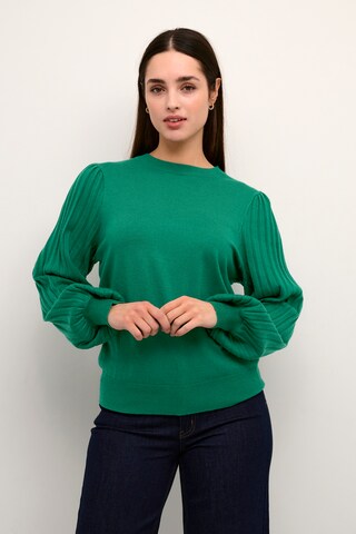 Kaffe Sweater 'Lone' in Green: front