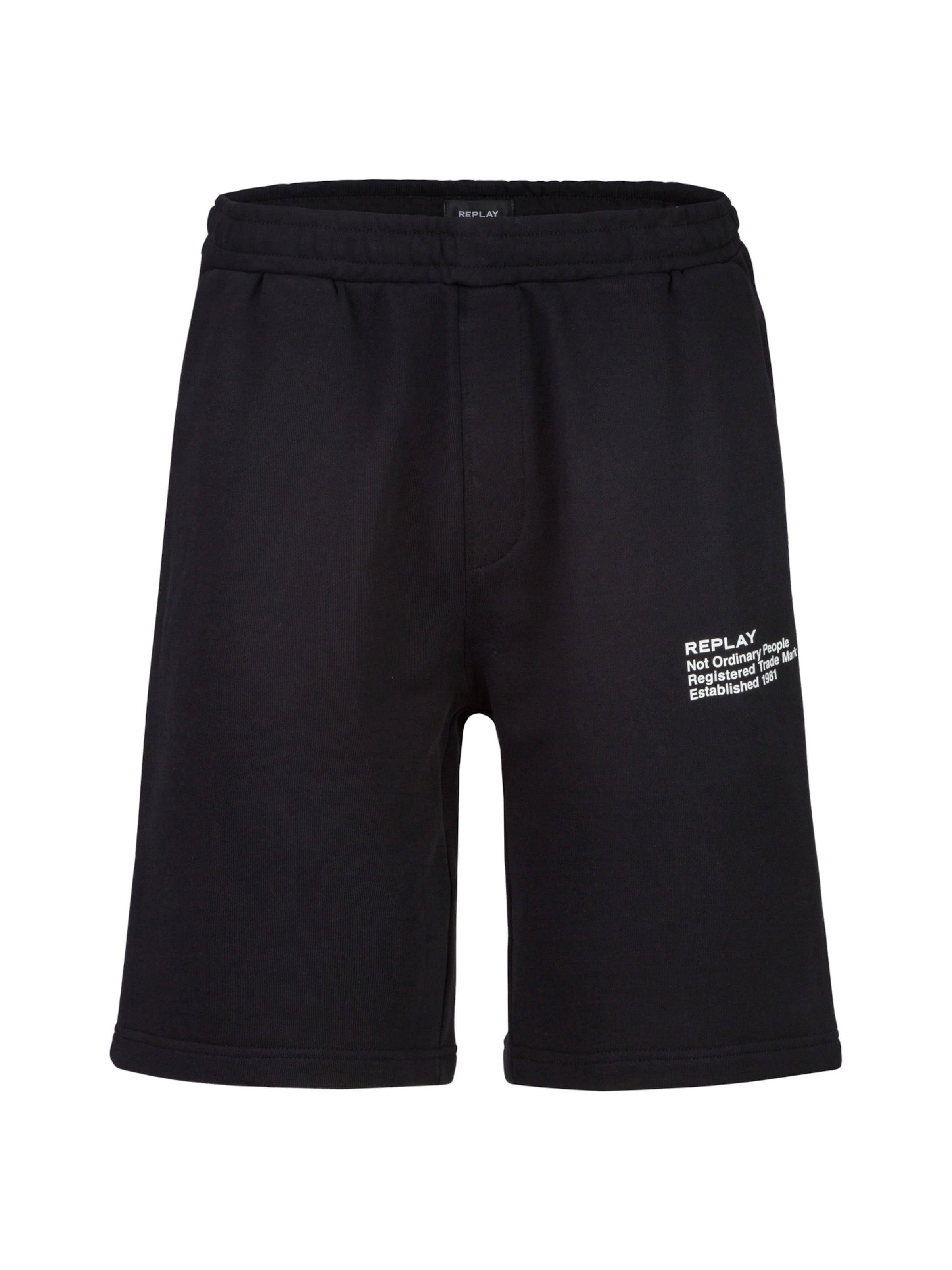 REPLAY Regular Trousers 'NOP' in Black: front