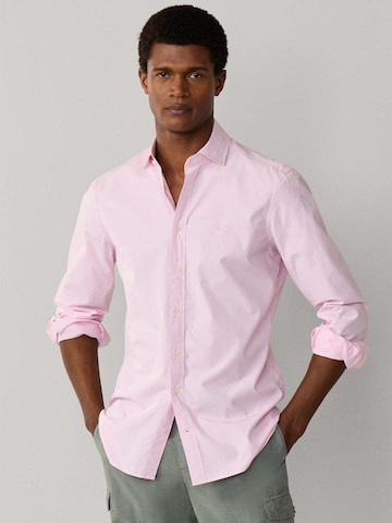 Coupe regular Chemise 'CITY' Hackett London en rose