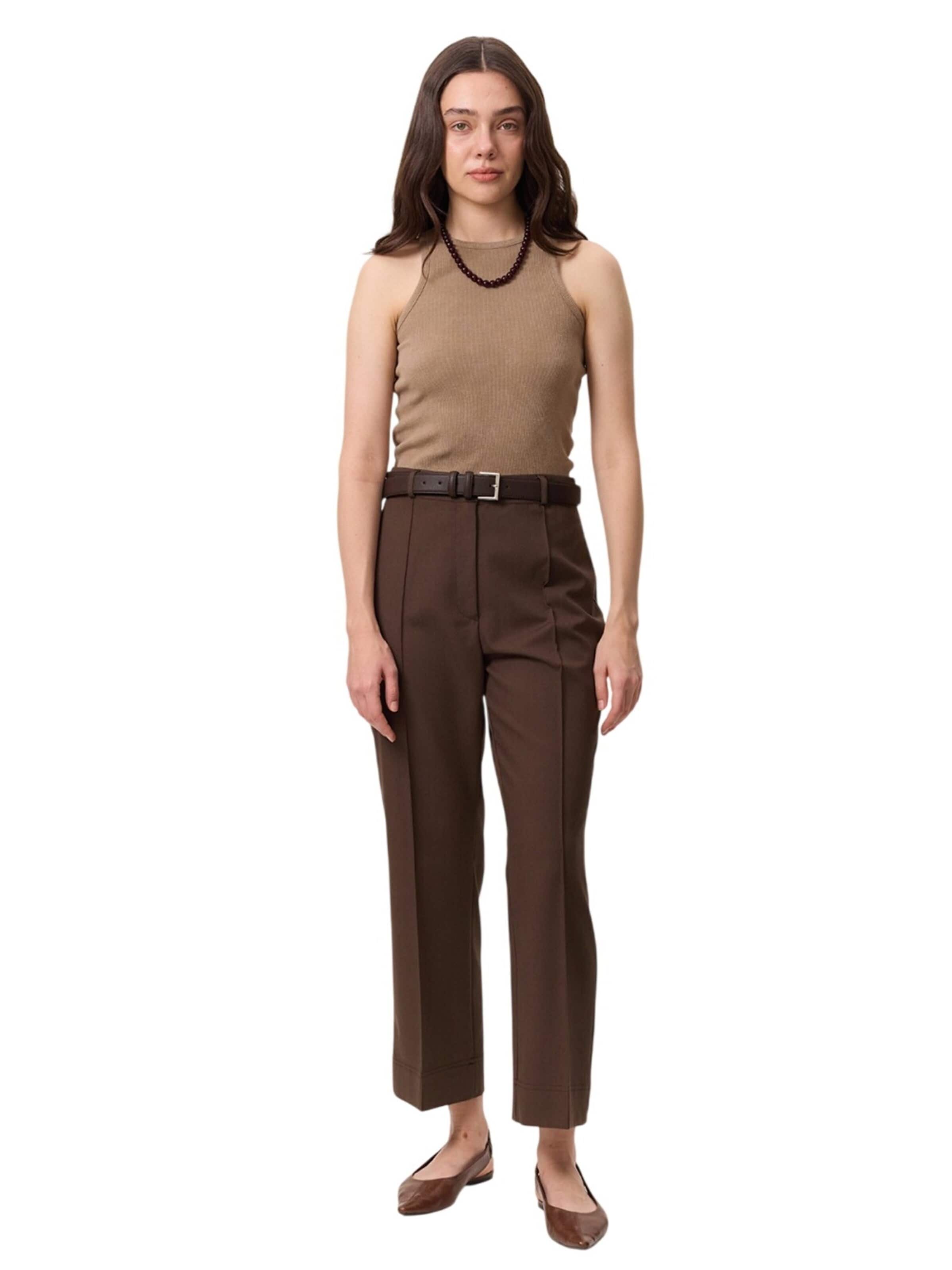 MANUKA Regular Broek in Bruin