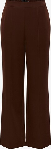 Pantalon 'PCBOZZY' PIECES en marron : devant