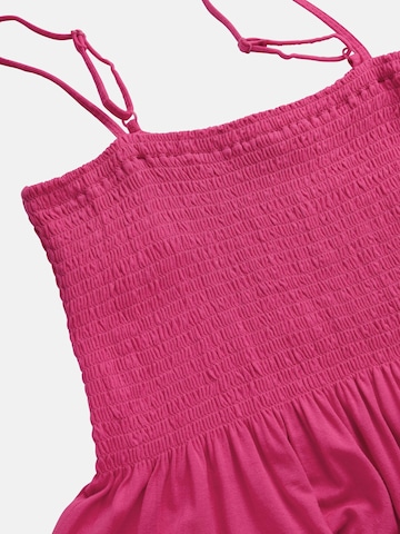Cellbes of Sweden Jerseykleid mit Smokarbeit in Pink
