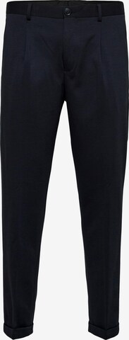 Regular Pantalon à pince SELECTED HOMME en bleu : devant