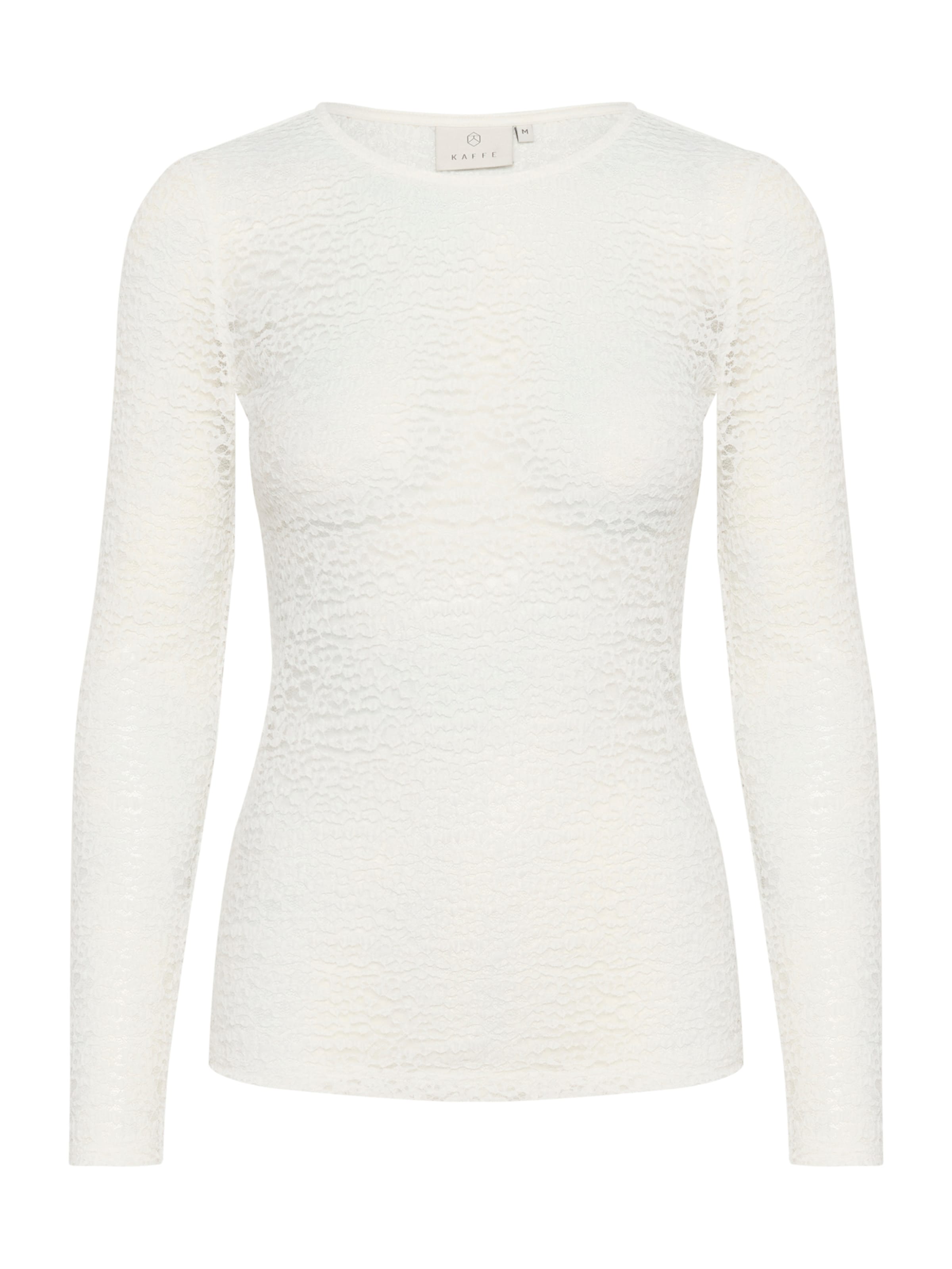 Kaffe - Camisa 'KA Linda' em branco: frente