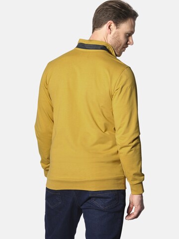 Jan Vanderstorm Zip-Up Hoodie 'Andtarsen' in Yellow