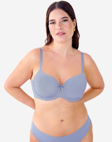 SugarShape T-shirt Bra 'True' in Blue: front