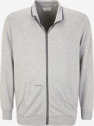 Jack & Jones Plus Zip-Up Hoodie 'Aiden' in Grey