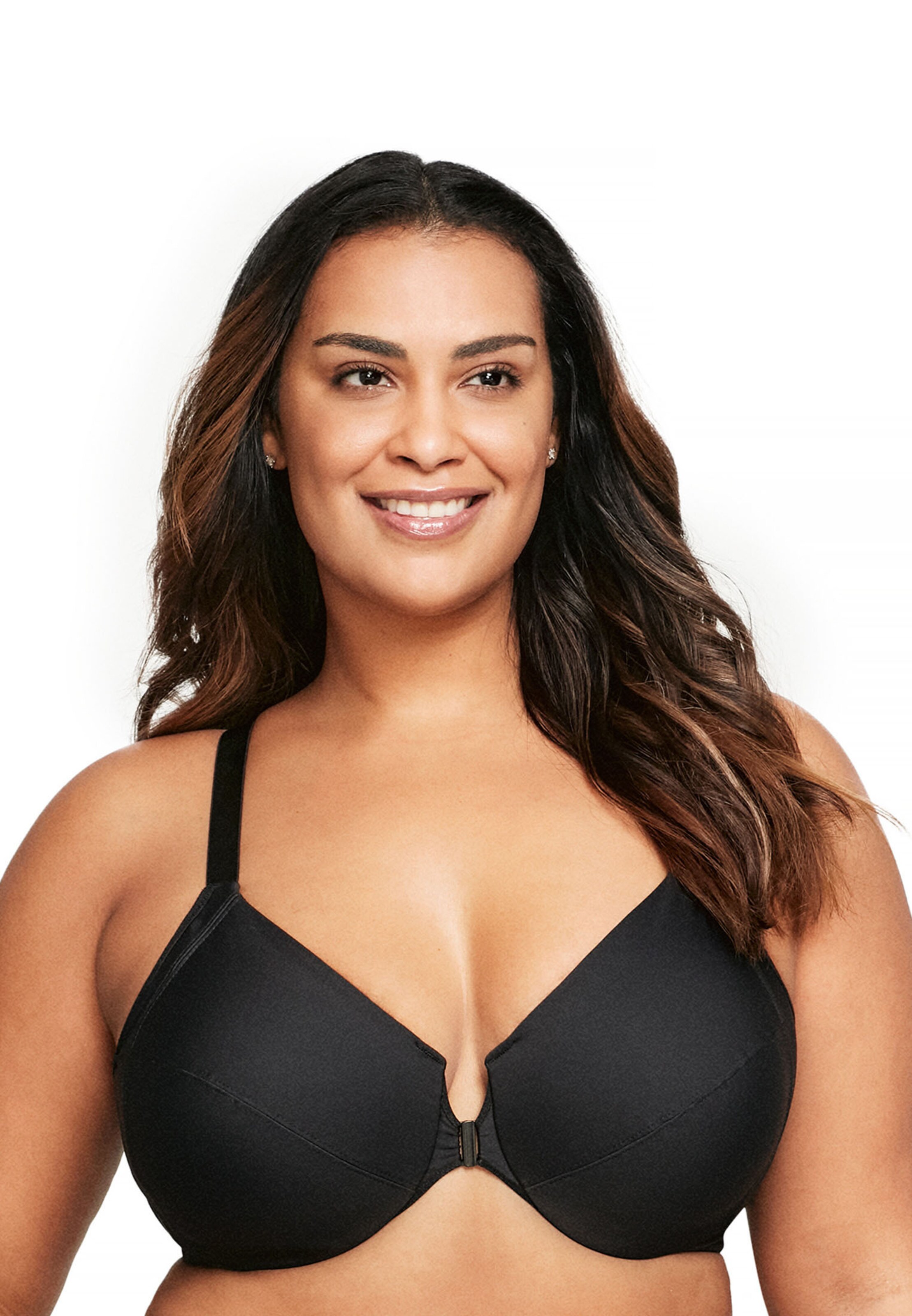 GLAMORISE T-shirt Bra 'WonderWire' in Black: front