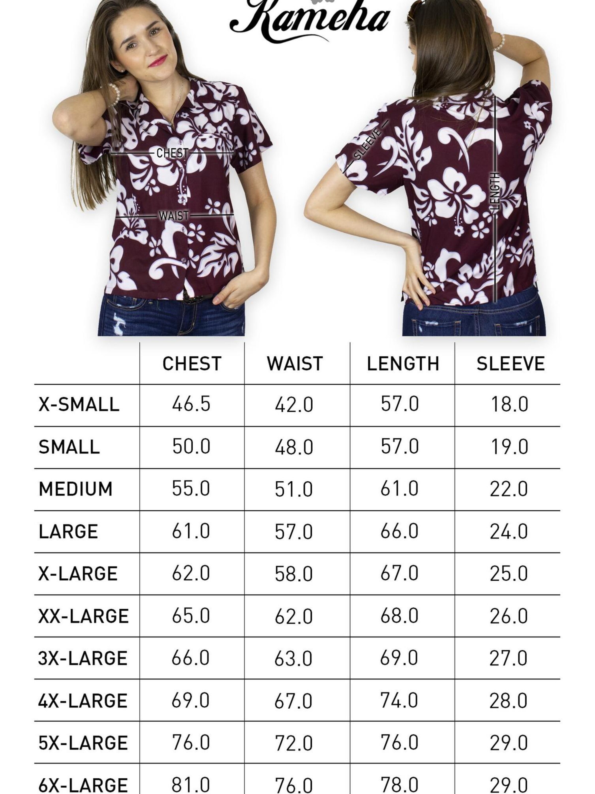 King Kameha Blouse 'Hibiscus' in Red