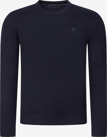 Pull-over ' 655000 ' Karl Lagerfeld en bleu : devant
