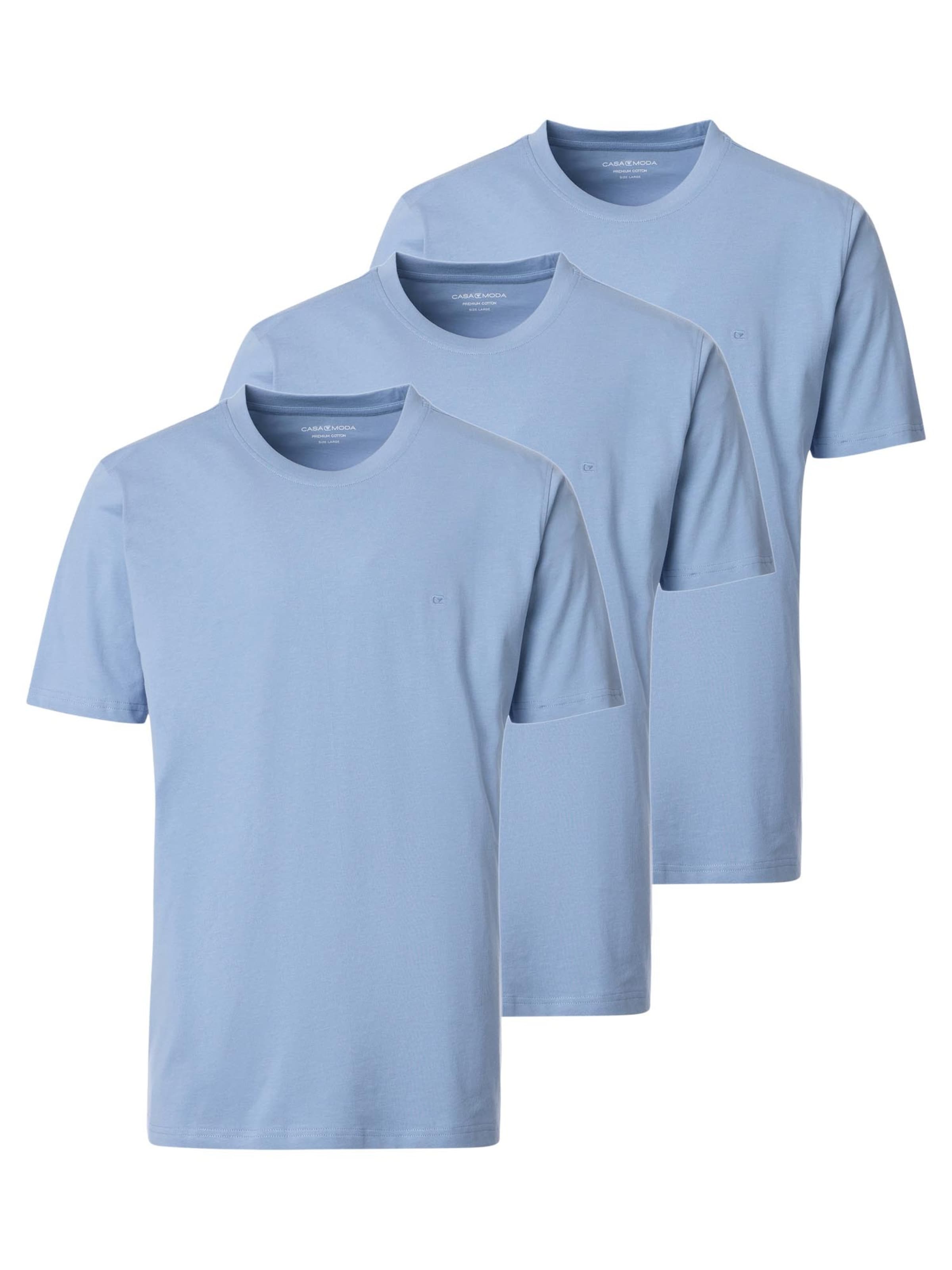 CASAMODA Shirt 'Basic' in Blue: front