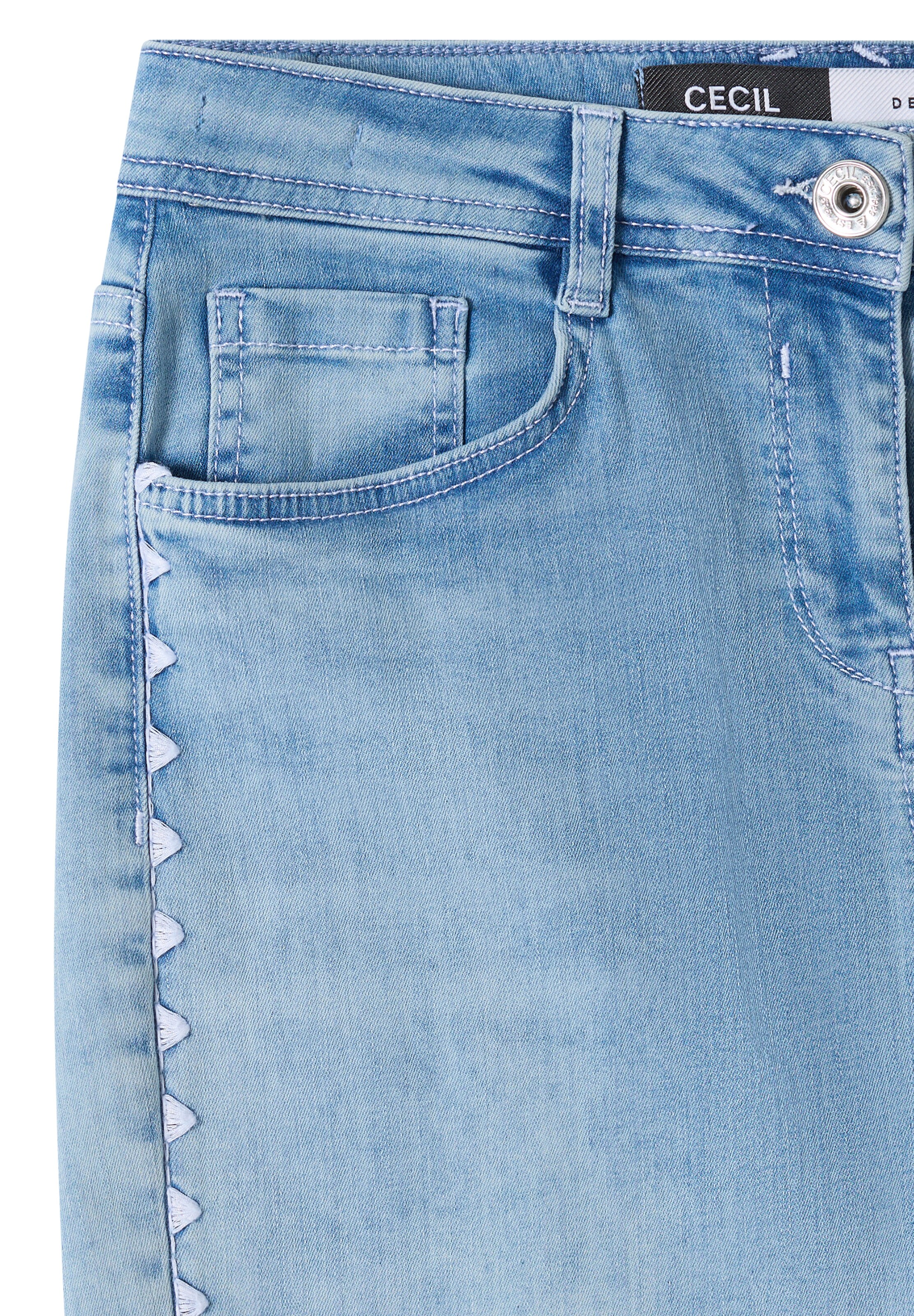 CECIL Loosefit Jeans in Blau